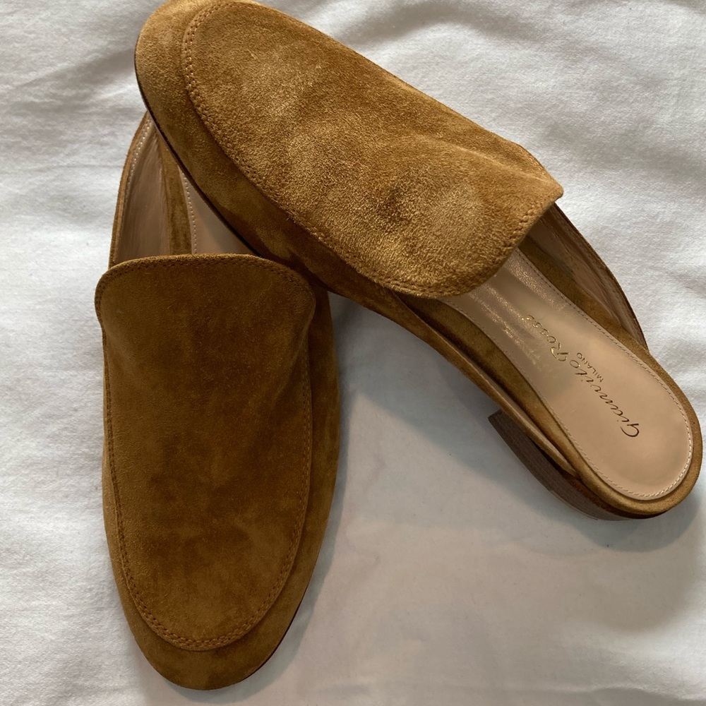 Gianvito Rossi - Brown Suede Mules 36.5